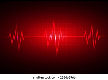 Red pulse Light Abstract Technology background for computer graphic website and internet. 