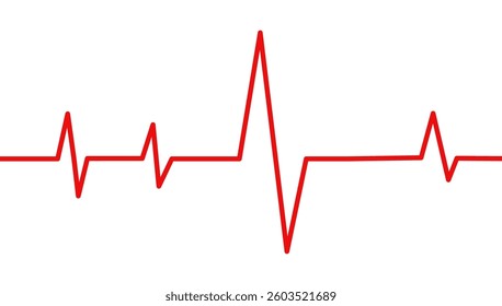Red Pulse – A vibrant red electrocardiograь png waveform representing the rhythm of life, heartbeat, and vital signs, symbolizing energy, urgency, and the essence of human existence in a medical