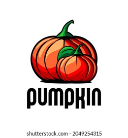 vector de ilustración de calabaza roja sobre fondo blanco