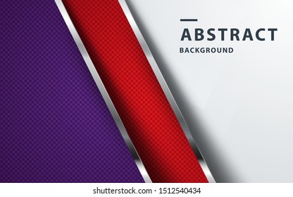 Red and purple abstract backgrund vector, modern corporate concept with silver effect.