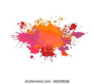 Red Purple Abstract Blur Ink Spots Stock Vector (Royalty Free ...