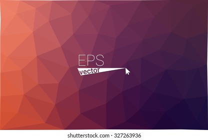 Red  purple abstract geometric rumpled triangular low poly style gradient illustration graphic background. Vector polygonal design for your business.