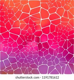 Red and purple  abstract mosaic background. Vector illustration.