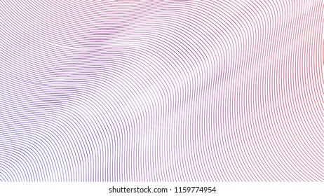 Red, purple and blue gradient curves.