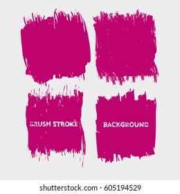 red purple brush stroke frame set.flat abstract background for text. design element. boxes shape
