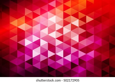red, purple color. low poly background of triangles. Vector illustration. Geometric design for business, brochure, flyer, presentation, wallpaper.