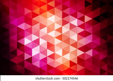 red, purple color. low poly background of triangles. Vector illustration. Geometric design for business, brochure, flyer, presentation, wallpaper.