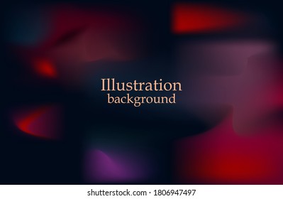 
Red, purple fluid gradient on dark background. vector illustration