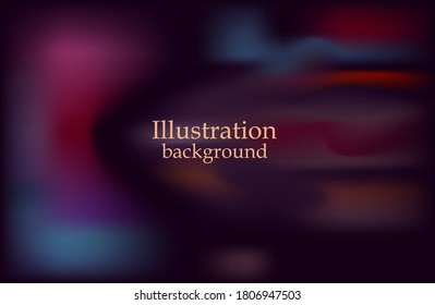 
Gradiente de líquido rojo y púrpura sobre fondo oscuro. ilustración vectorial