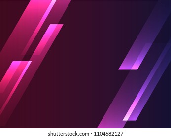 red, purple glow light rectangle with dark background