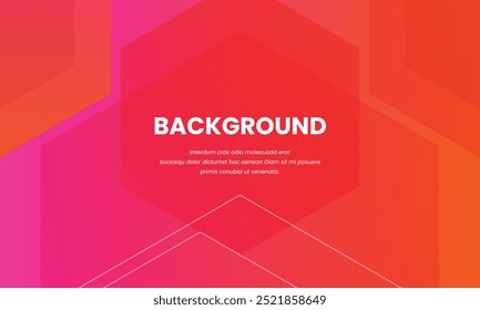 Red Purple Gradient Background Design Wave 3D shape Abstract Backdrop
