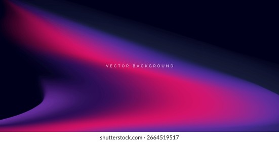 Gradiente vermelho e roxo em plano de fundo escuro. Você pode usar banner, brochura, apresentação. Ilustração vetorial