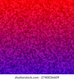 Red Purple Gradient Triangle Mosaic Pattern Geometric Background