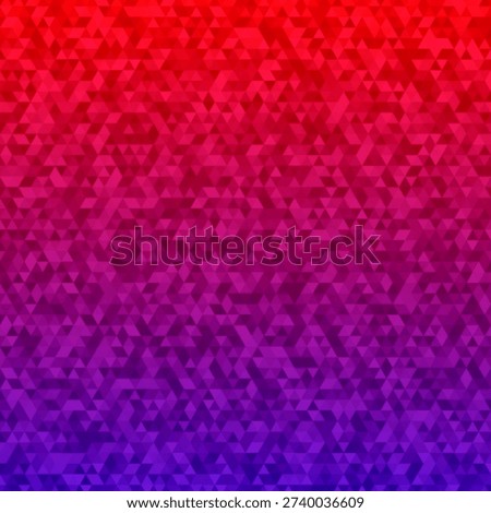 Red Purple Gradient Triangle Mosaic Pattern Geometric Background