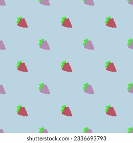 Red and purple grapes seamless background