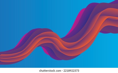 red, purple and orange wave-patterned background