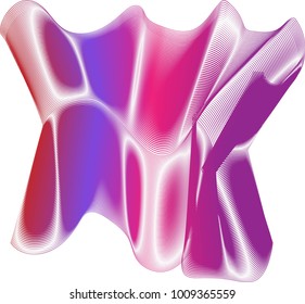 red purple and pink blended linear abstract