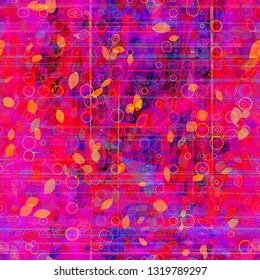 Red, purple, ruby, violet, blue colors. Bright grunge seamless texture