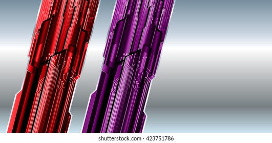 red purple silver abstract light hi speed internet technology background illustration, eye scan virus computer. motion move graphic, vector. text box. label