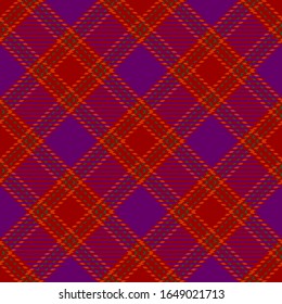 Red and Purple Tartan Plaid Scottish Seamless Pattern. Texture from tartan, plaid, tablecloths, shirts, clothes, dresses, bedding, blankets and other textile.