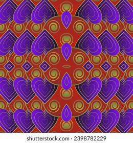 Red and purple textured abstract background, can be used for clothing designs or other designs