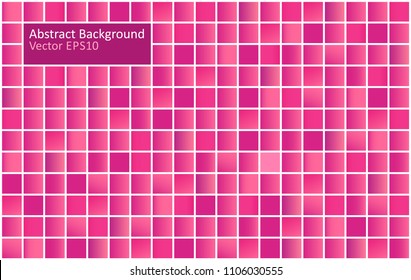Red and purple tiles abstract vector background. Gradient mosaic design template.