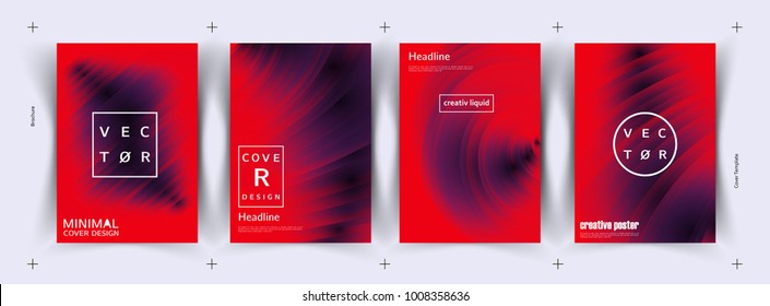 Red and purple. Vector Abstract liquid pattern background. 