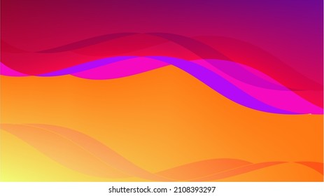 Red purple yellow orange curves background nice for wallpaper ,banner or card