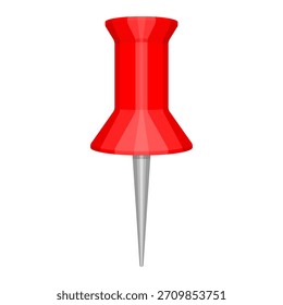 rojo Push Pin ilustración de arte de Clip