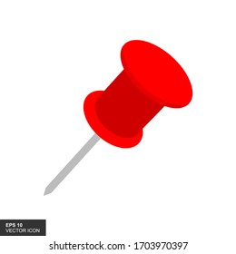 Anclaje rojo aislado sobre fondo blanco. Ilustración vectorial.