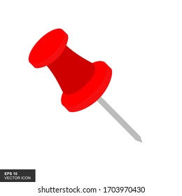 Anclaje rojo aislado sobre fondo blanco. Ilustración vectorial.
