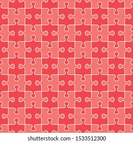 Red puzzle background vector illustration