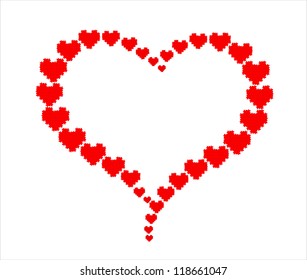 Red puzzle heart