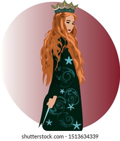 The Red queen vector illustration 