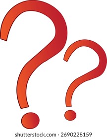 Símbolo rojo del icono del signo de interrogación