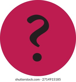 Red Question Mark Icon Symbol