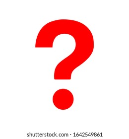 Red Question Mark Vector Icon Design Stock Vector (Royalty Free ...