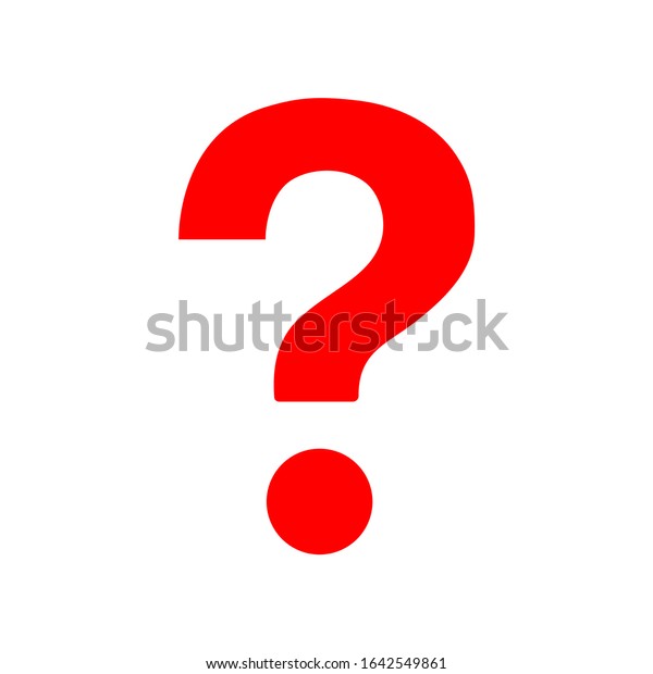 Red Question Mark Vector Icon Design Stock Vector (Royalty Free ...
