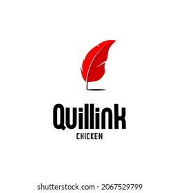 Rot-Quill-Logo-Vektorgrafik