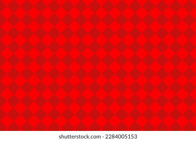 Red quilted squares pattern. Repeated square block wallpaper design.