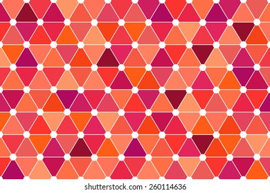 Red Quincunx Seamless Triangle Pattern Vector