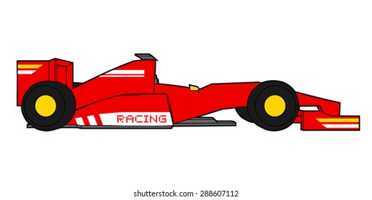 red race car