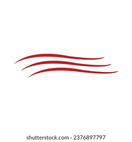 Ilustración de vectores de banda roja