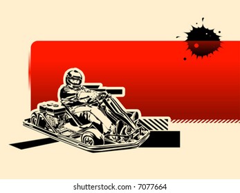 red racing background