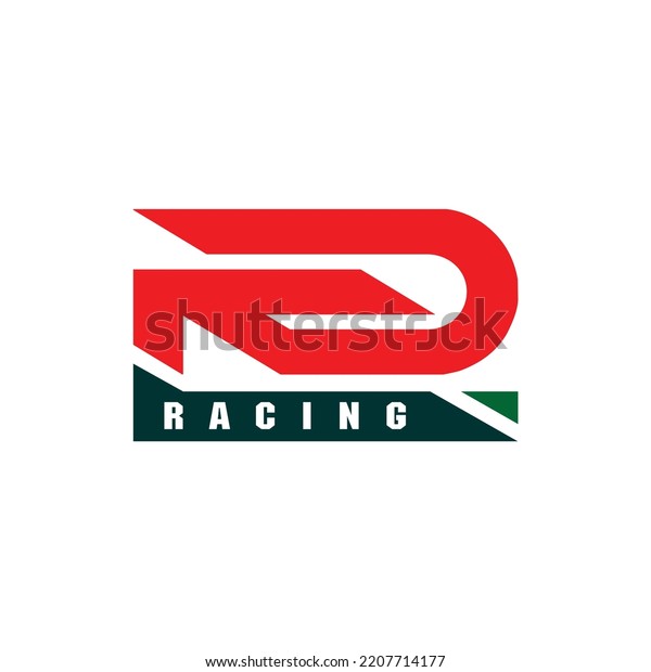 Red racing logo design, can be used for\
automotive racing team logos and\
others