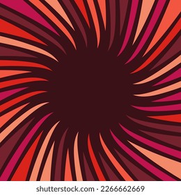 Red radial abstract negative space background