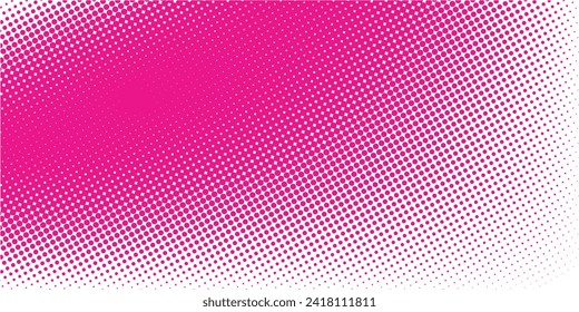 Fondo de medio tono radial rojo. Ilustración de vectores moderna