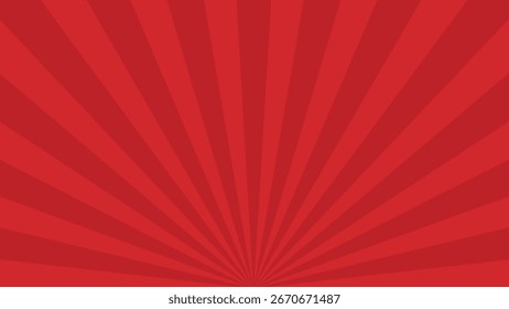 Red radial horizontal background texture