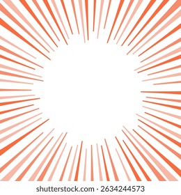Red radial line frame material