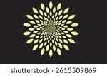 Red radial petal pattern, Abstract flower spiral, Geometric leaf mandala, Bold red symmetry art, Modern petal design